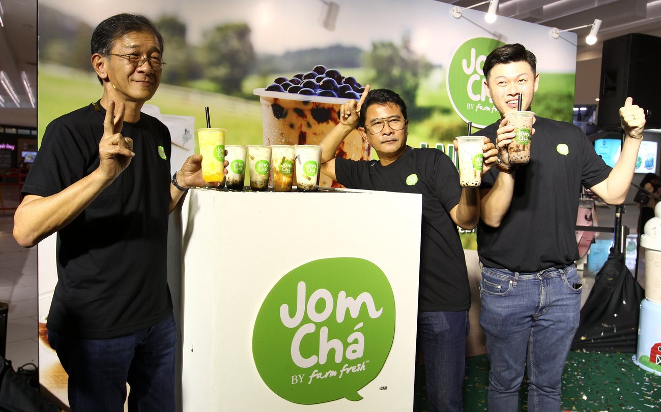 正式进军餐饮业 Farm Fresh推珍珠奶茶Jom Cha